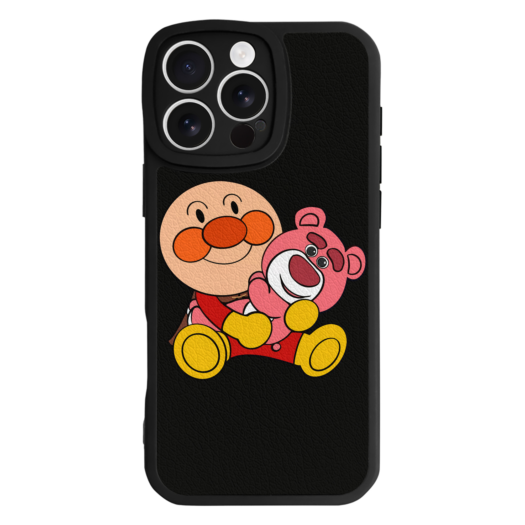 （画像用） アンパンマン Anpanman 【iPhone 16シリーズ対応】シリコンスマホケース（レザー調） 材質：シリコン